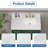 36" White Engineered Stone Bathroom Vanity Top with Rectangular Undermount Ceramic Sink(Vanity Base Not Included)