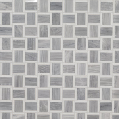 Elorea 12 in. x 12 in. Polished Marble Mosaic Floor and Wall Tile