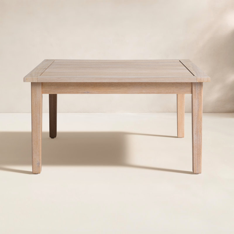 Amina Solid Wood Square Coffee Table