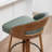 Modern Swivel Upholstered Counter Stool With 360° Swivel, Barrel Seat & Curved Backrest-120155854-120155853