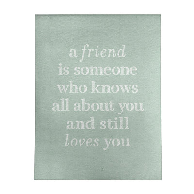 Quotes Chenille Indoor Rug
