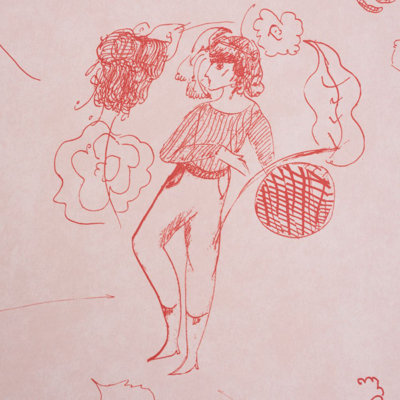 Schumacher x Peg Norriss Toile De Femmes Wallpaper