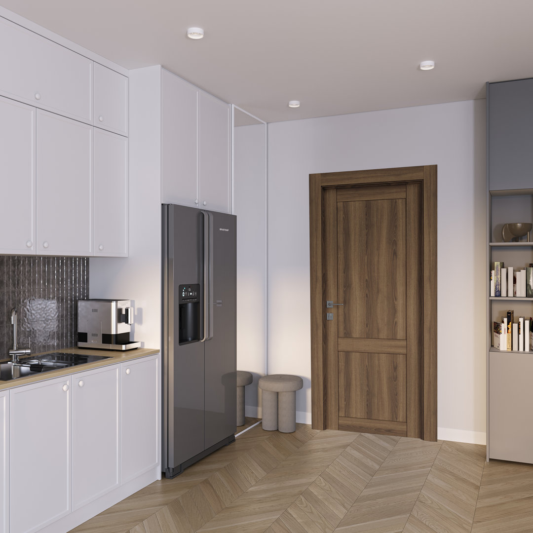 Solid + Manufactured Wood Paneled Slab Door Belldinni 