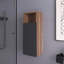 32 po Armoire murale flottante noire et noyer