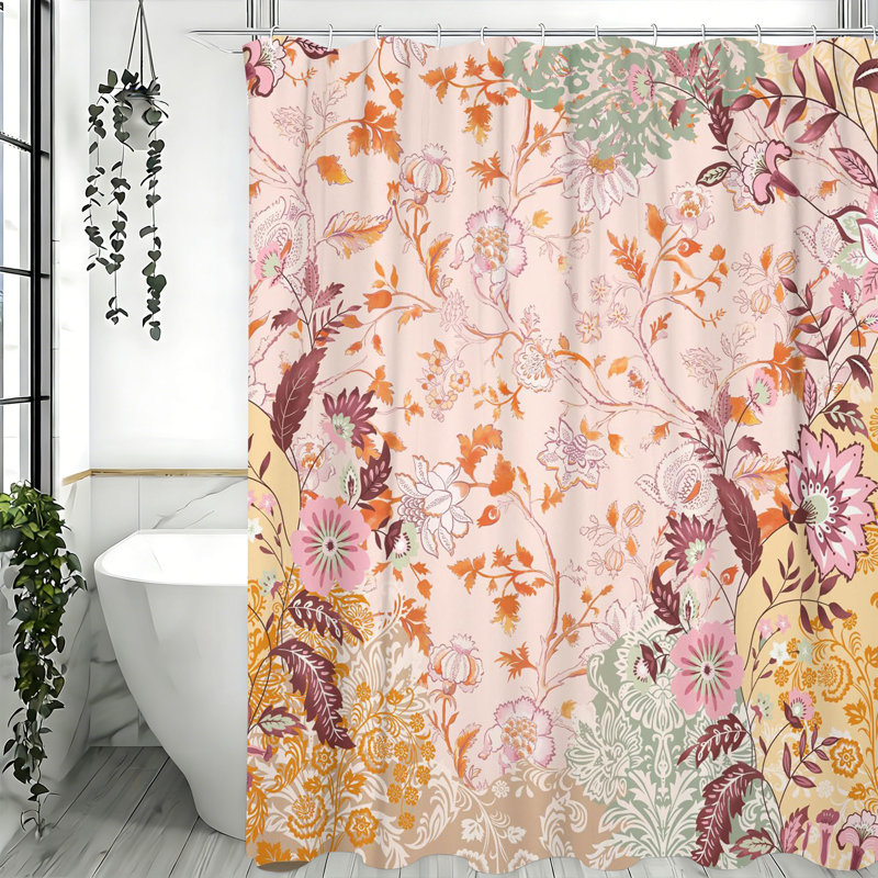 Rideaux de douche avec crochets inclus