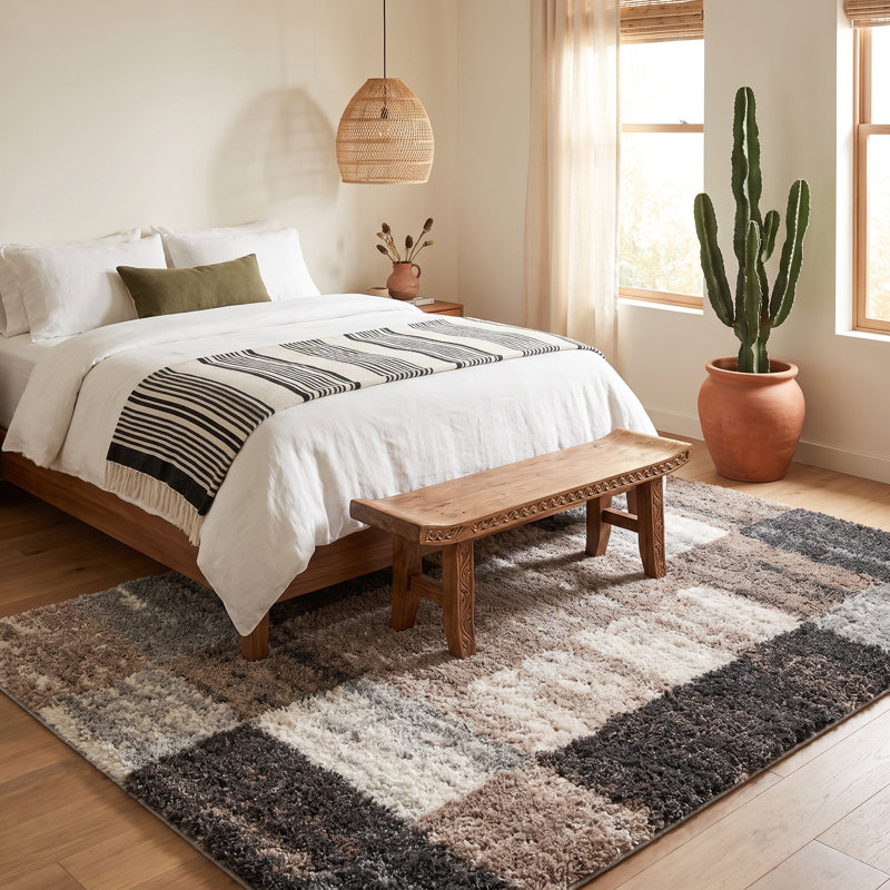 Geometric Indoor Rug, Rectangle 5'3" x 7'7"