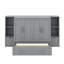 Grand lit escamotable avec tablettes, tiroirs et port USB-1366130962