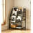 Small Metal Magazine Rack, Ladder Bookcase for Display and Storage, Home Office-130563640