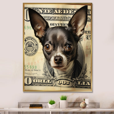 «Little Dog on Dollar Bill» - Impression