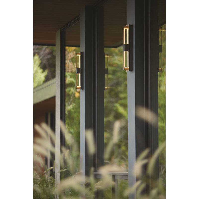 Axis LED Outdoor Flush Mount, Coastal Dark Smoke, 31" H x 4.8" W x 4.2" D
