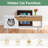 45'' Cat Coffee Table Hidden Litter Box Enclosure Furniture for Kitty Cats, Living Room Cat Furniture with Storage Drawer and Condo Kitty Box Cats Washroom-2088306947