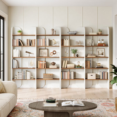 70.87-Inch Tall Bookcase with Open Shelves