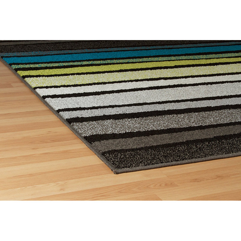 Aloke Wool Striped Indoor Rug, Rectangle 2' x 3'