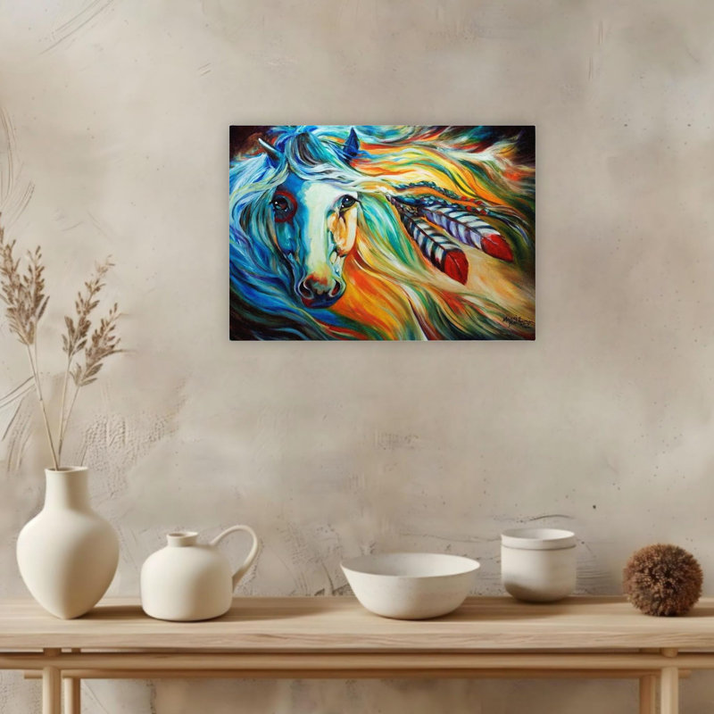 «Breaking Dawn War Horse», impression sur toile 24 x 20 po