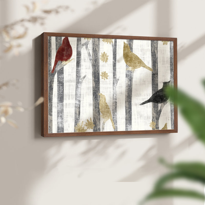 Chirstmas Art-CXXXI -Framed Print - Restickable, H 16 po x l 20 po, Noyer