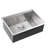 28" x 19" Brushed Stainless Steel 16-Gauge Undermount Workstation Single Bowl Kitchen Sink with Cutting Board, Colander, Drying Rack
