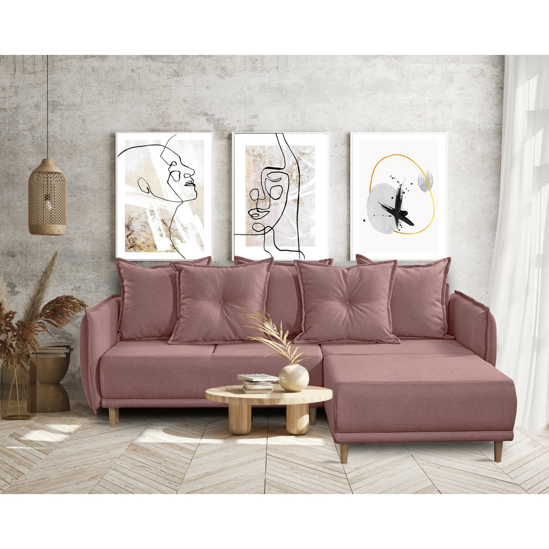 Ecksofa Fabain mit Bettfunktion