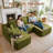 Seren Boneless 106" Modular L-shaped Sectional Sofa With Ottoman, No-assembly Cloud Couch, Boneless Design For Modern Living-116240538-116240536