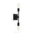 Breeonna 2-Light Dimmable Matte Black Modern Bathroom Vanity Lighting