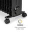 Klarstein 48.3cm W Black Electric Stove