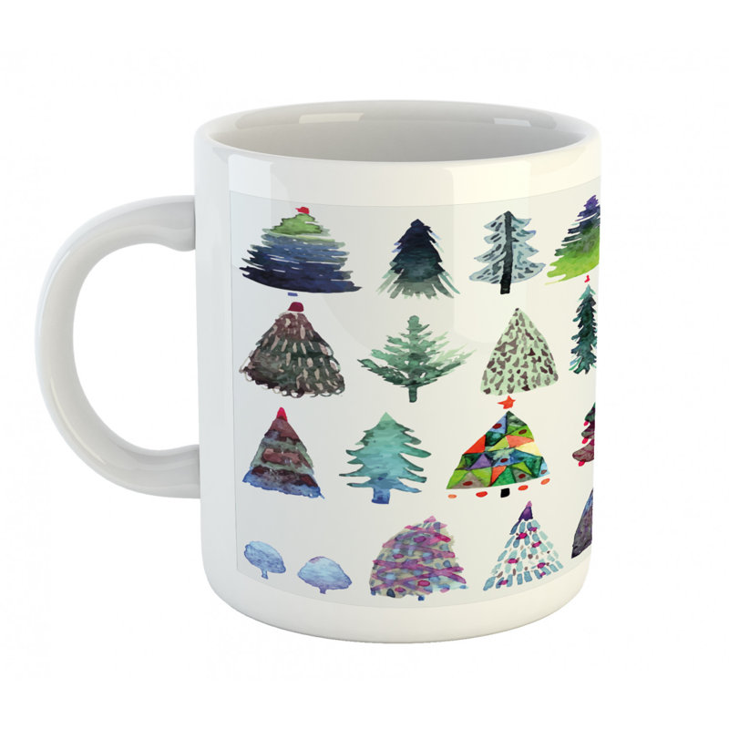 Grande tasse à café sapin tree