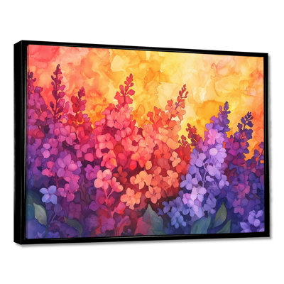 Sunset Purple Lilac In The Botanical Gardens II - Lilacs Wall Art