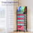 9-Tier Rolling File Organizer With Upright Trays & Drawer - Modern Office Paper Storage Cart With Mesh Shelves
