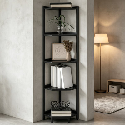Tablette d'angle, bibliothèque d'angle, tablette verticale