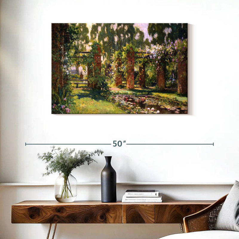 Senne The Lily Pond, 24" H x 36" W