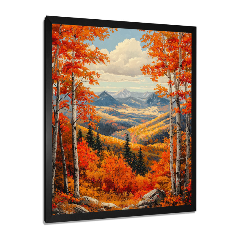 Gequan - paysages, reproduction d'art sur toile, H 20 po x l 12 po, Picture Frame Print, Noir