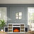 Electric Fireplace Tv Stand With Spacious Storage Console, Embossed Rustic Design, Remote Control, Cord Management, And Adjustable Shelves For Living Room-1105822677