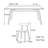 Light luxury rectangular rock plate table set-111119683