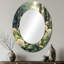 Hydrangeas By The Forest Edge - Miroir mural ovale blanc-479248157