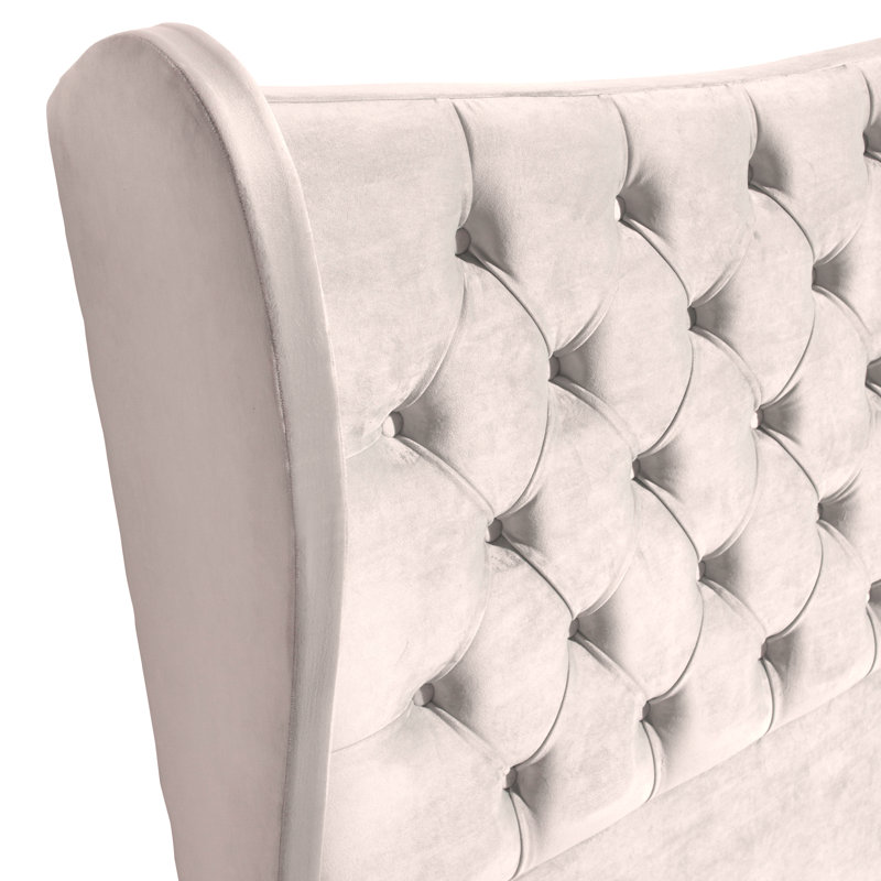Carino Upholstered Headboard, Small Double (4'), Pink