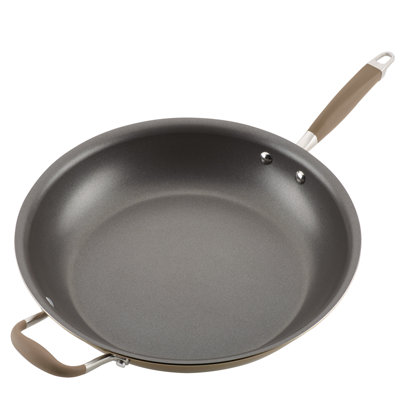 Anolon Advanced Home Hard Anodized Nonstick Frying Pan / Skillet with Helper Handle, 14.5 Inch