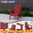 Set Of 6 Hdpe Folding Adirondack Chair-348644800