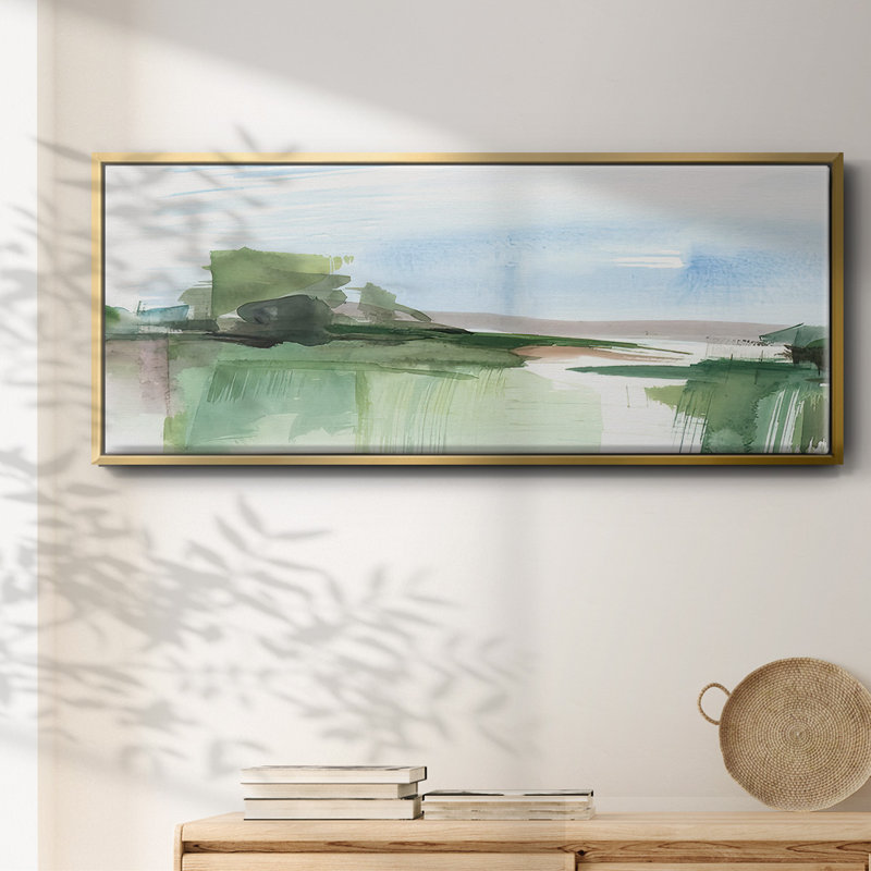 «Abstract Wetland IV», toile encadrée, H 8 po x l 20 po