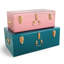  2 Piece Metal Accent Trunk Set