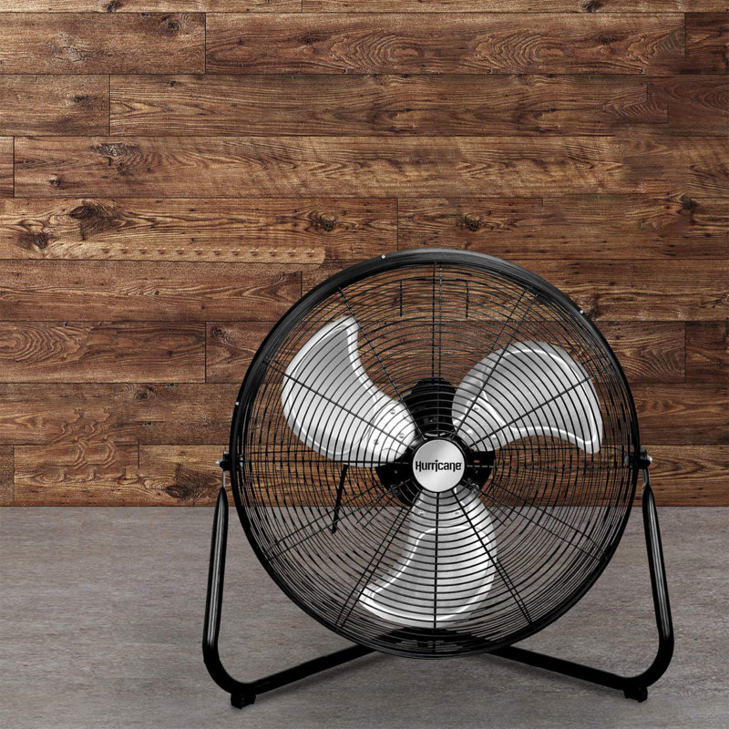 Ventilateur en métal Hurricane Pro, Noir, H 24,8 po x l 24,4 po x P 13,2 po
