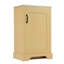 Meuble-lavabo de 20 po avec lavabo, armoire de salle de bain avec porte à fermeture douce, support de rangement et tablette réglable, bois naturel