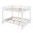 Queen Over Queen Wood Bunk Bed With Ladder, Solid Wood Platform Bed Frame For Kids Teens-228561164