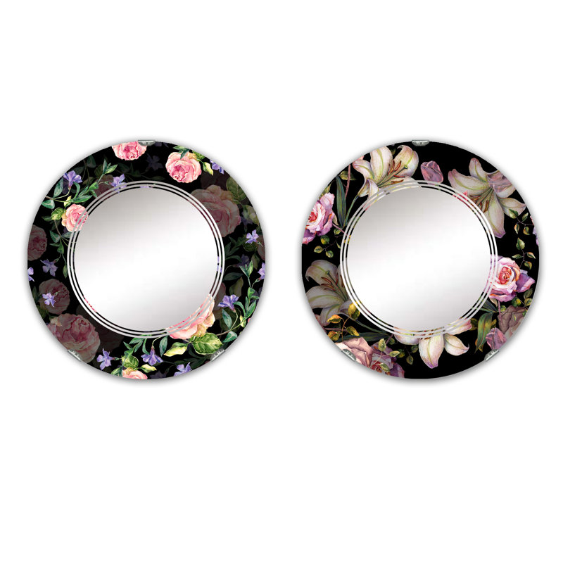 Ensemble de 2 miroirs sans cadre
