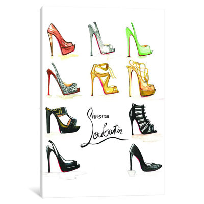 Christian Louboutin Collection by Rongrong DeVoe - Wrapped Canvas Print