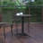 Siyah Round Aluminum Smooth Top Indoor-Outdoor Bistro Table with Base-1986790571-1913867092