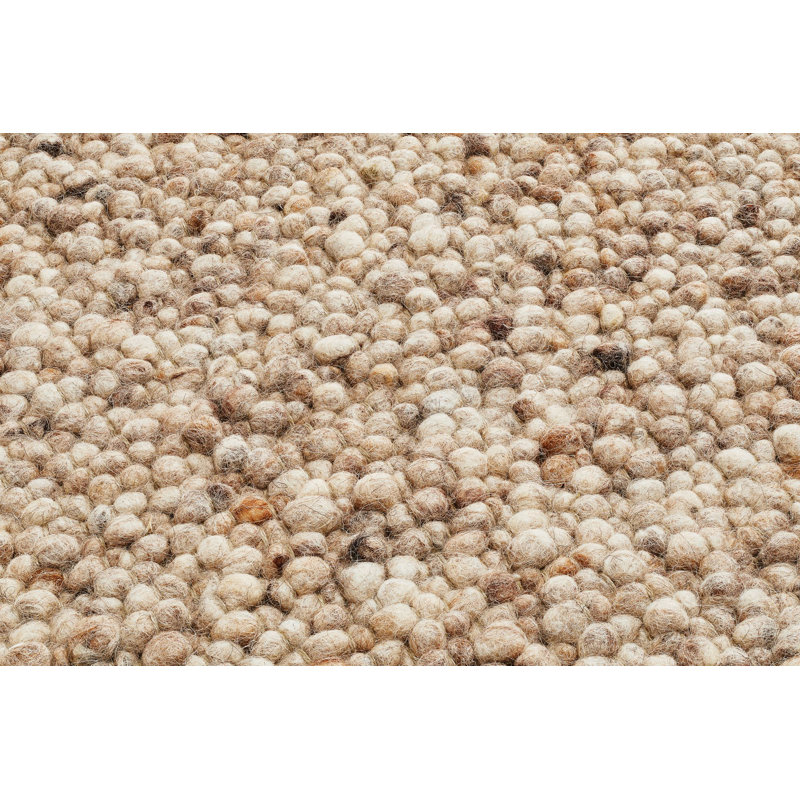 Areena Solid Colour Hand Woven Flatweave Area Rug, Square 200cm