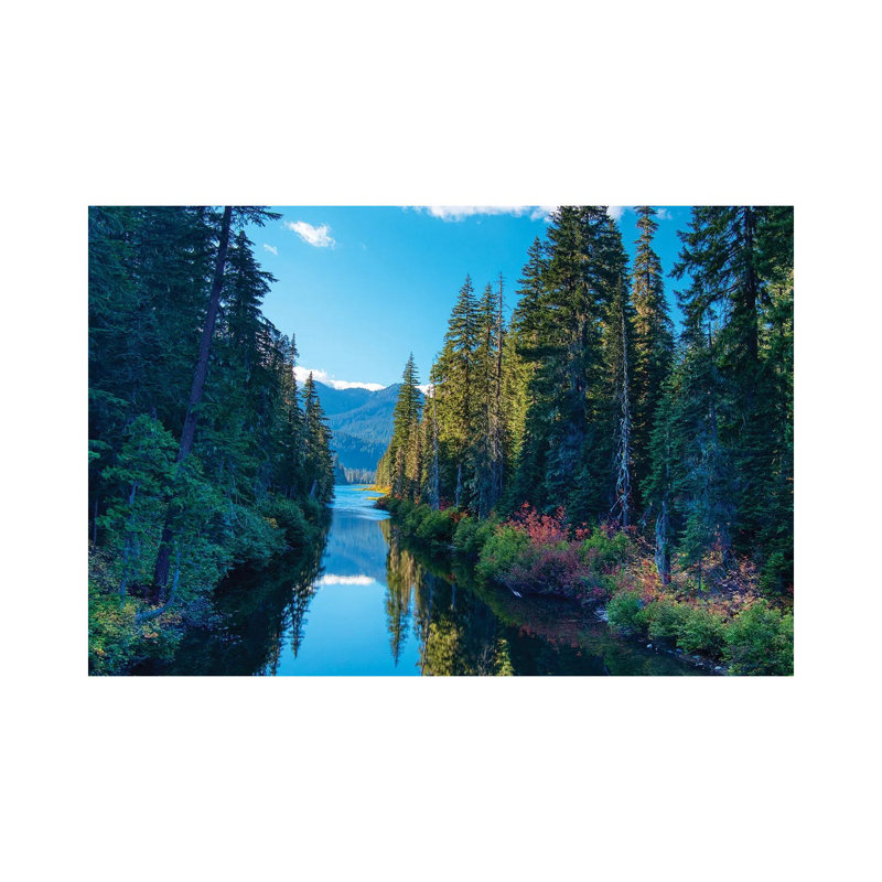 USA, Washington State Cooper Lake In Central Washington Cascade Mountains Reflecting In Calm Waters by Terry Eggers - Gallery-Wrapped Canvas Giclée on Canvas