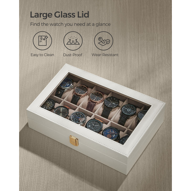 Bhojpal Steel Watch Box +, White