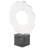 Cole And Grey Marble Floral Inspired Ring Geometric Sculpture With Black Block Base