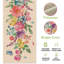 Chemin de table - multicolore, aquarelle fleurs et papillons, toile de jute, décoration de table printemps et été