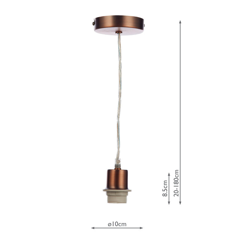 Cairon 1 - Light Pendant, Aged Copper